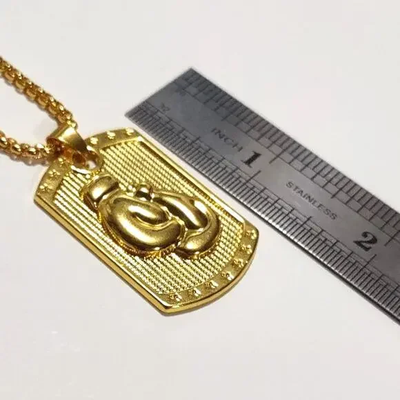 Golden Gloves Boxing Necklace Fighter PendantUFC Christmas Birthday Gift New!!